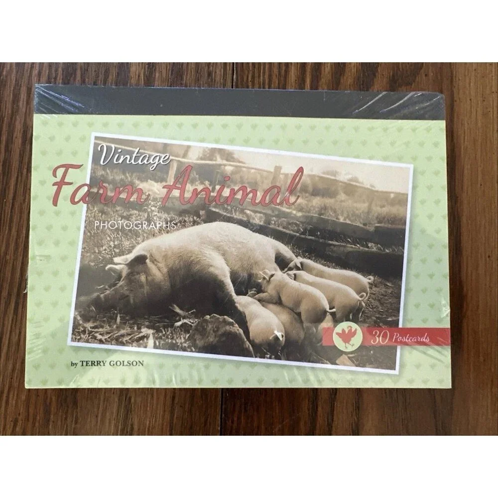 Vintage Farm Animals Photographs by Terry Golson‎ | Book of 30 Postcards